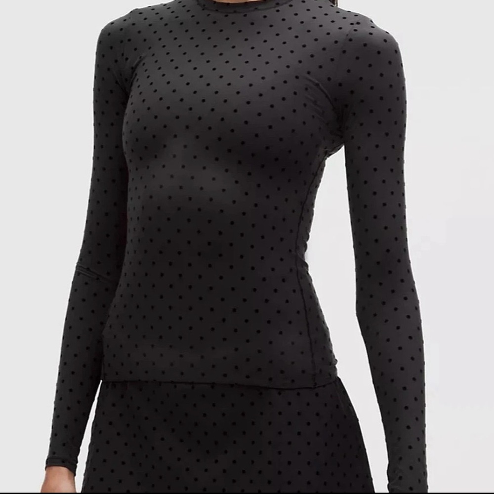 NWT Lululemon Wundermost Polka Flock long sleeve XL